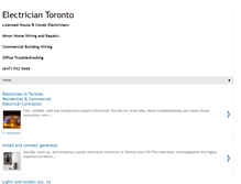 Tablet Screenshot of electriciantoronto.ca